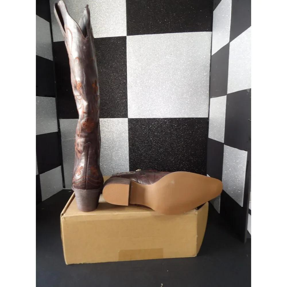 Western Cowboy Boot - Brown (Size US Women's 7)